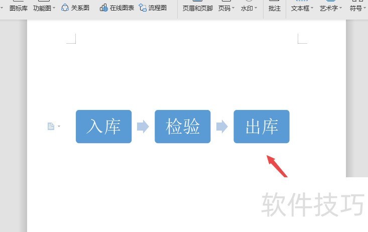 wps文字如何制作基本流程图